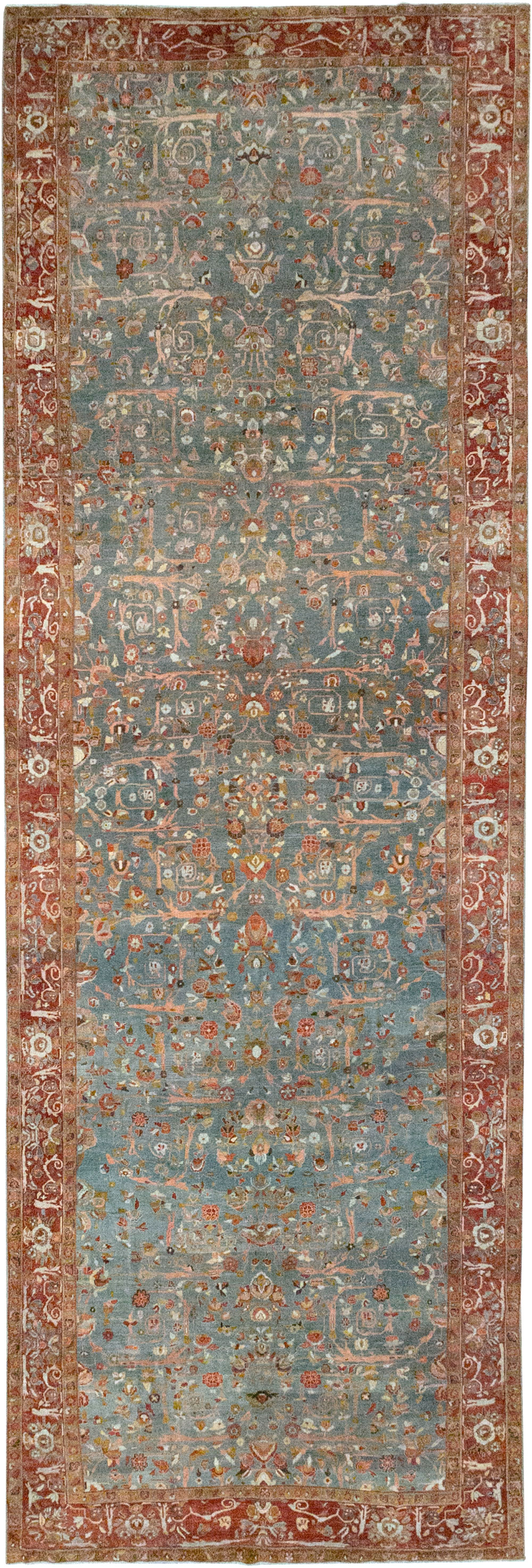 Antique Persian Bidjar Wide Gallery Runner, No.30444 - Galerie Shabab