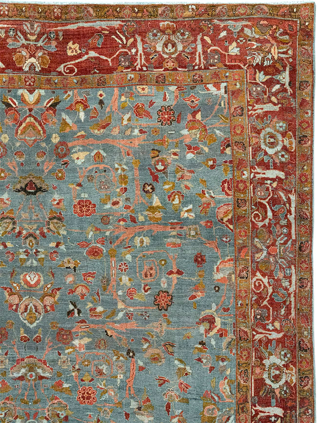 Antique Persian Bidjar Wide Gallery Runner, No.30444 - Galerie Shabab
