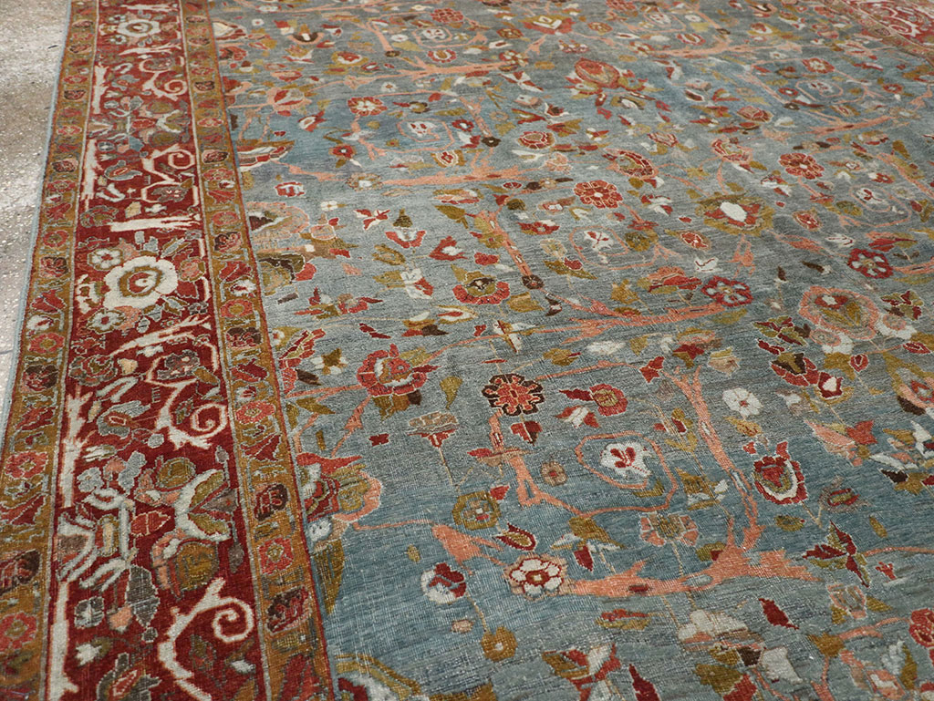 Antique Persian Bidjar Wide Gallery Runner, No.30444 - Galerie Shabab
