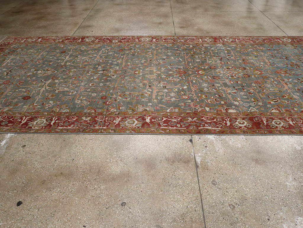 Antique Persian Bidjar Wide Gallery Runner, No.30444 - Galerie Shabab