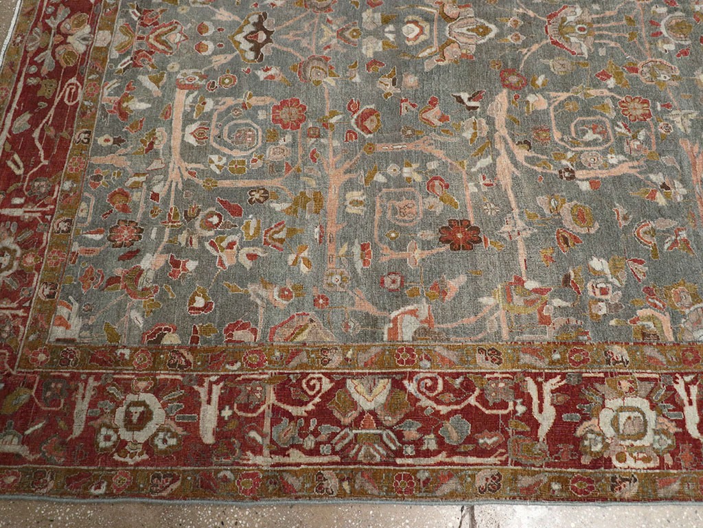 Antique Persian Bidjar Wide Gallery Runner, No.30444 - Galerie Shabab