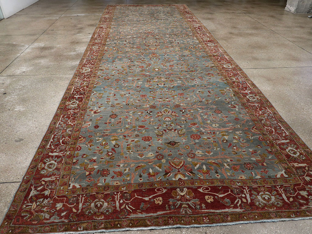Antique Persian Bidjar Wide Gallery Runner, No.30444 - Galerie Shabab