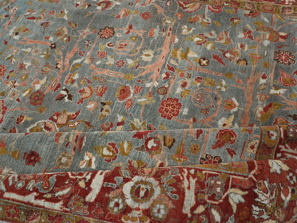 Antique Persian Bidjar Wide Gallery Runner, No.30444 - Galerie Shabab