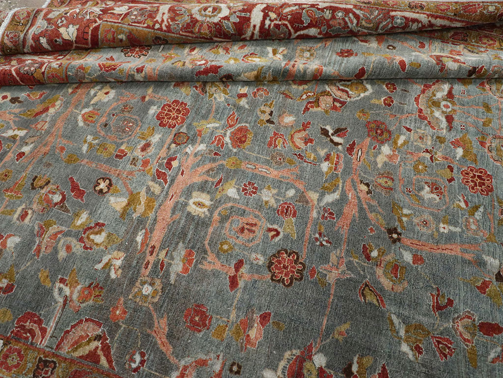 Antique Persian Bidjar Wide Gallery Runner, No.30444 - Galerie Shabab