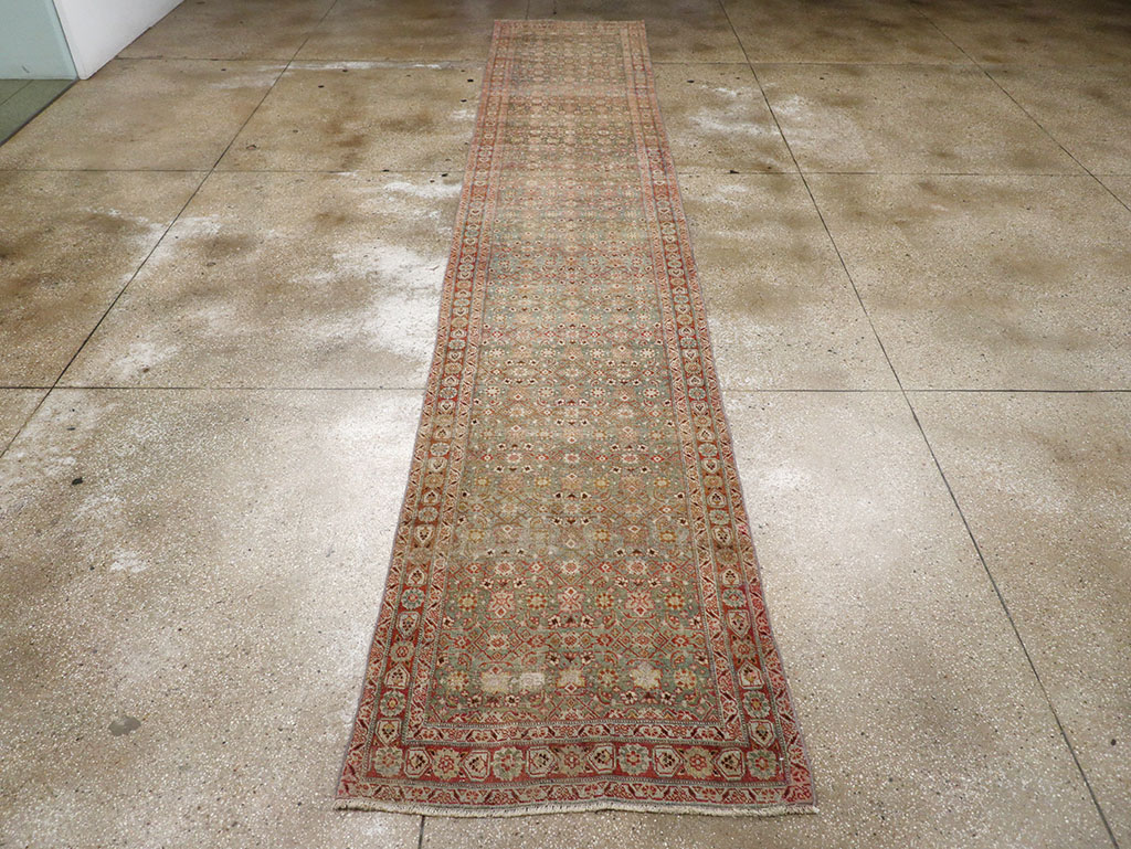 Antique Persian Bidjar Long Runner, No.30447 - Galerie Shabab