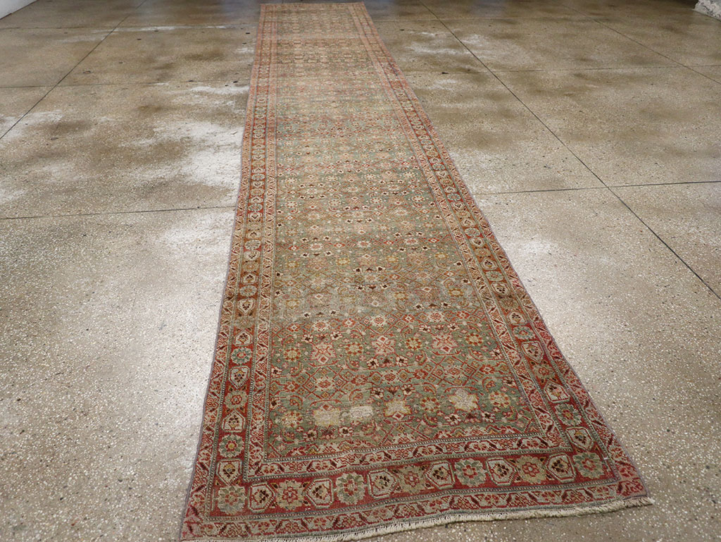 Antique Persian Bidjar Long Runner, No.30447 - Galerie Shabab