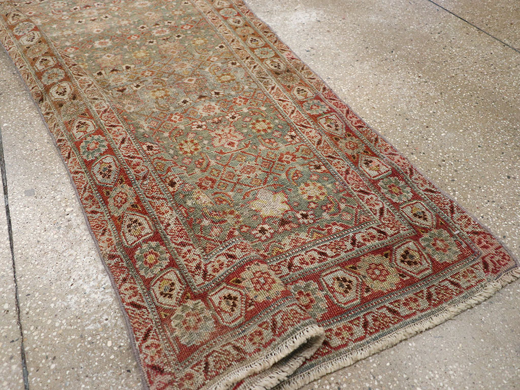 Antique Persian Bidjar Long Runner, No.30447 - Galerie Shabab