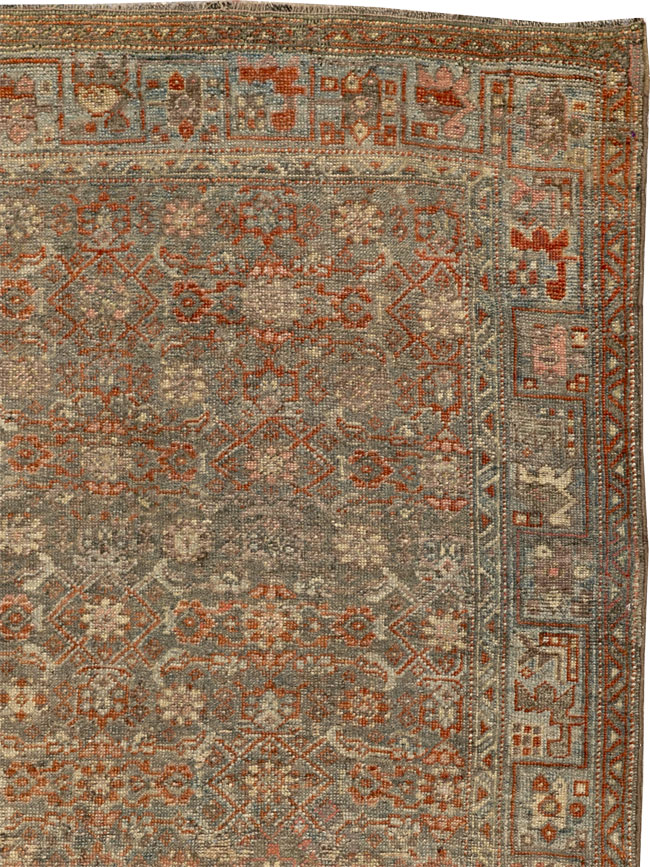 Antique Persian Bidjar Wide Gallery Runner, No.30448 - Galerie Shabab