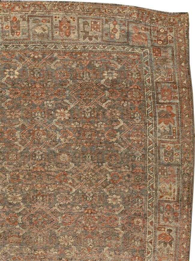 Antique Persian Bidjar Wide Gallery Runner, No.30448 - Galerie Shabab