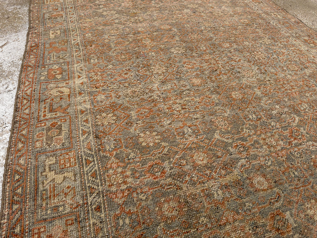 Antique Persian Bidjar Wide Gallery Runner, No.30448 - Galerie Shabab
