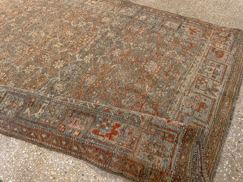 Antique Persian Bidjar Wide Gallery Runner, No.30448 - Galerie Shabab