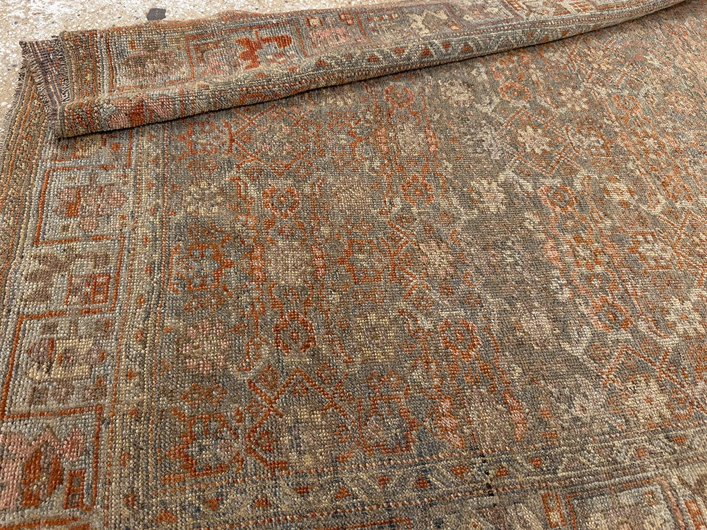 Antique Persian Bidjar Wide Gallery Runner, No.30448 - Galerie Shabab