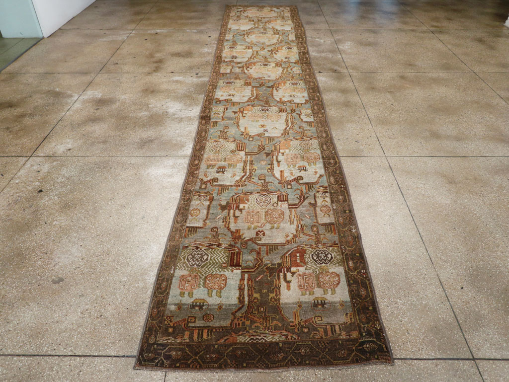 Antique Persian Bidjar Runner, No.30449 - Galerie Shabab