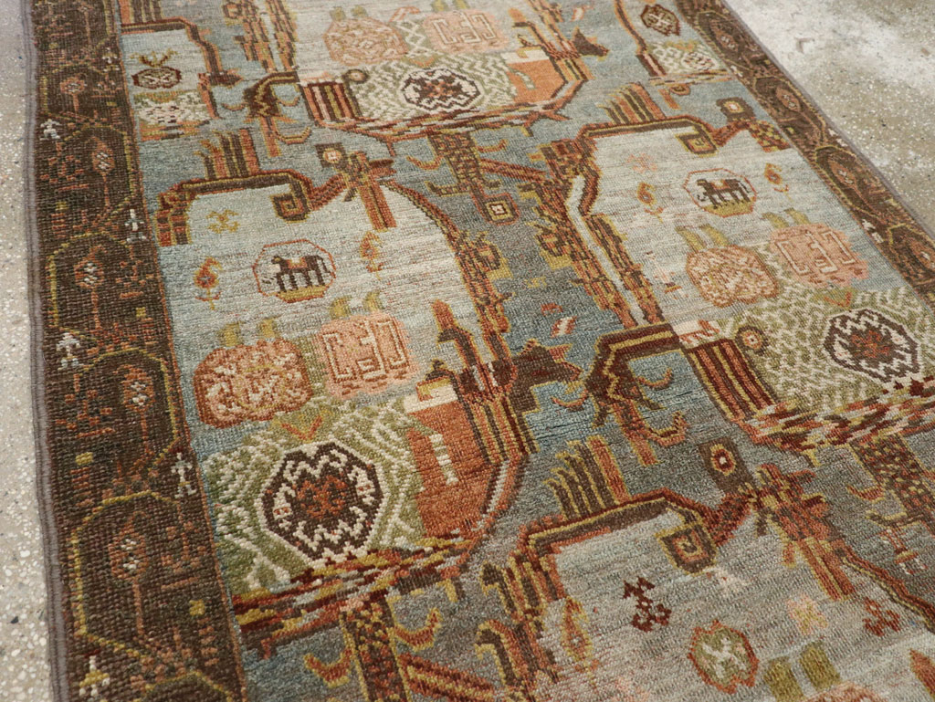 Antique Persian Bidjar Runner, No.30449 - Galerie Shabab
