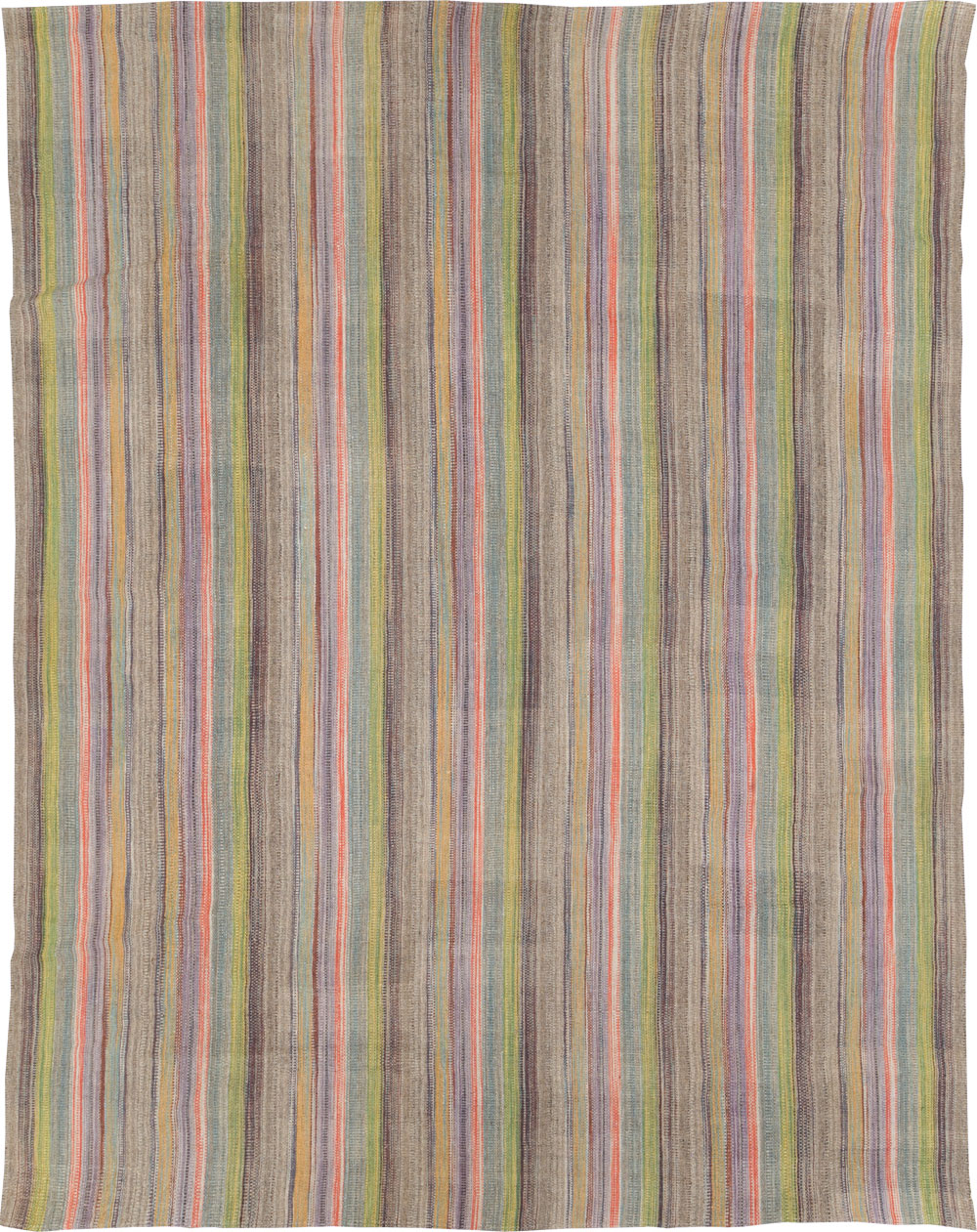 Modern Turkish Flatweave Kilim Large Room Size Carpet, No.30451 - Galerie Shabab