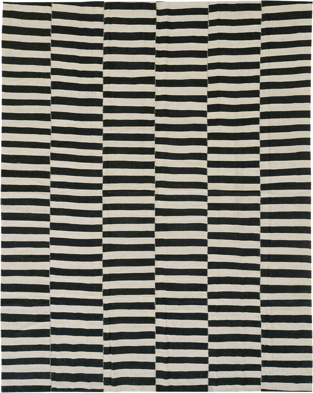 Modern Persian Flatweave Kilim Room Size Carpet, No.30456 - Galerie Shabab