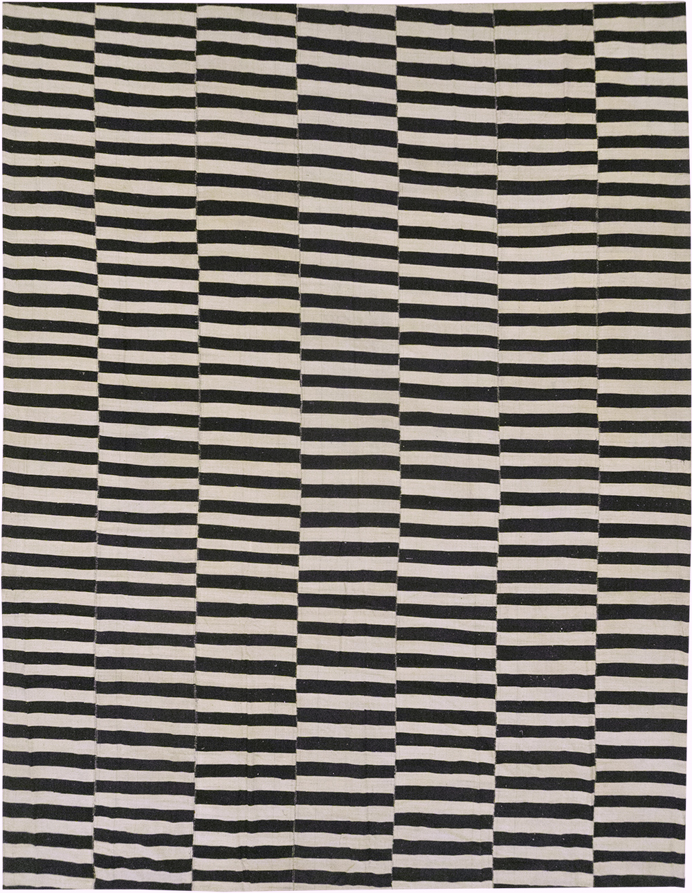 Modern Persian Flatweave Kilim Large Room Size Carpet, No.30463 - Galerie Shabab