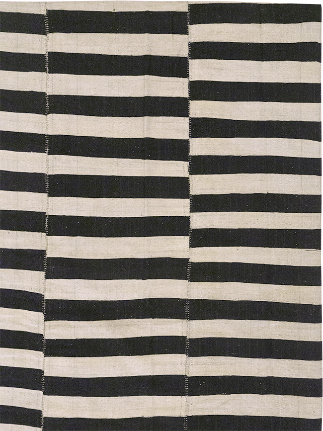 Modern Persian Flatweave Kilim Large Room Size Carpet, No.30463 - Galerie Shabab