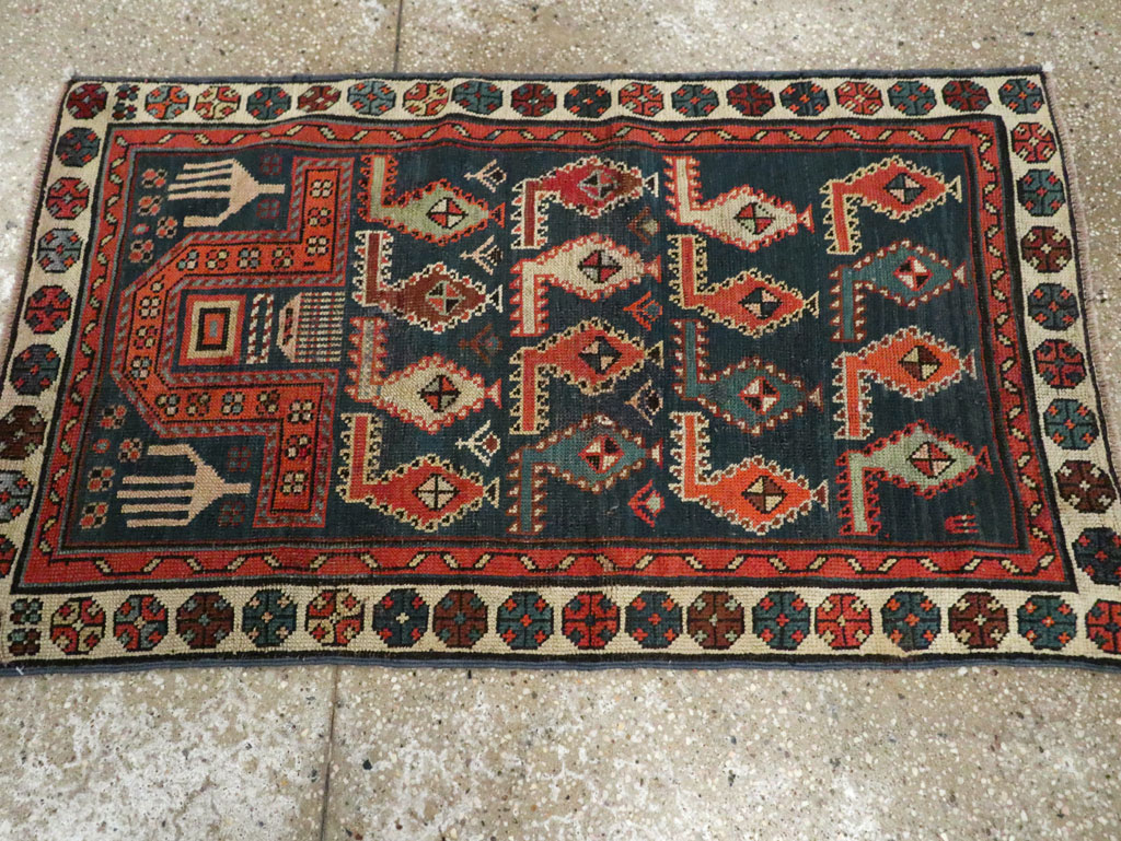 Antique Caucasian Throw Rug, No.30488 - Galerie Shabab