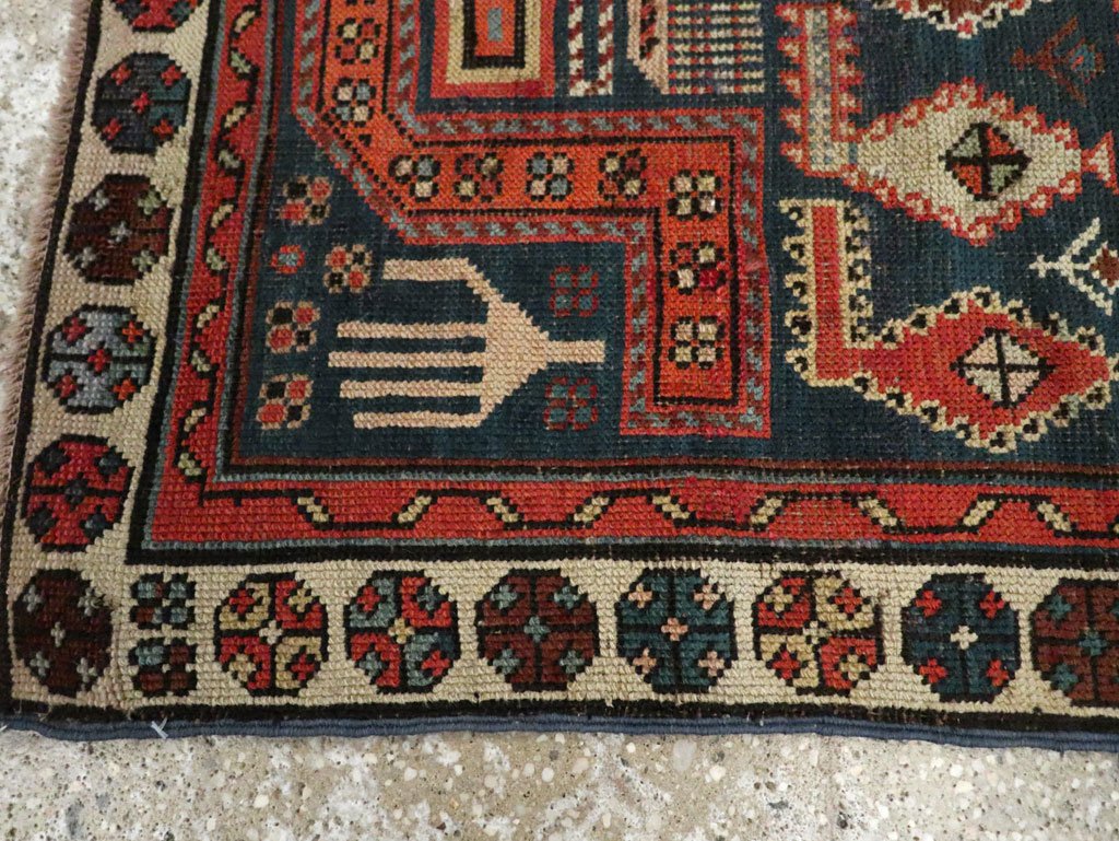 Antique Caucasian Throw Rug, No.30488 - Galerie Shabab