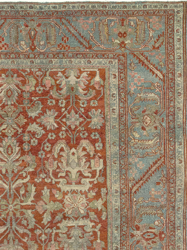 Antique Persian Bibikabad Room Size Carpet, No.30489 - Galerie Shabab