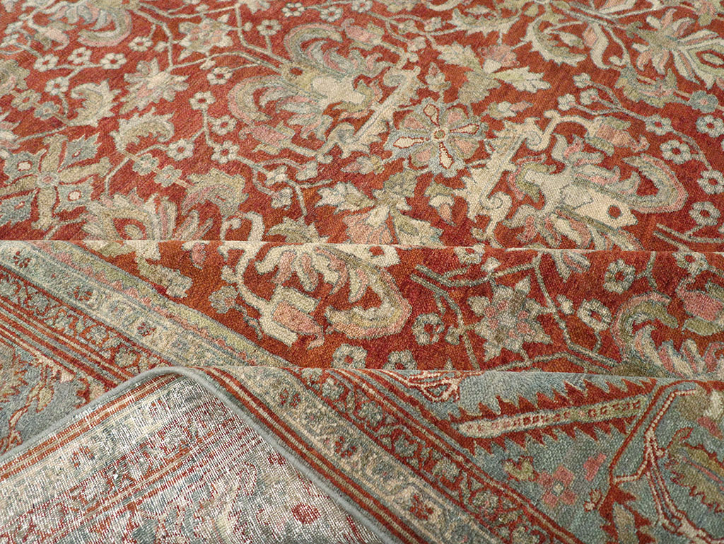 Antique Persian Bibikabad Room Size Carpet, No.30489 - Galerie Shabab