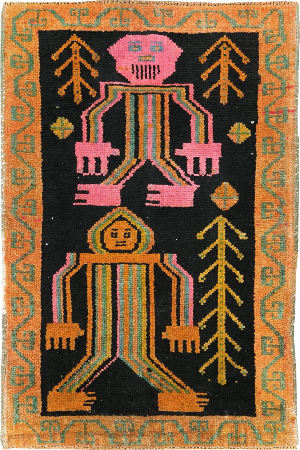 Vintage Pictorial Anatolian Rugs, No.30491 - Galerie Shabab