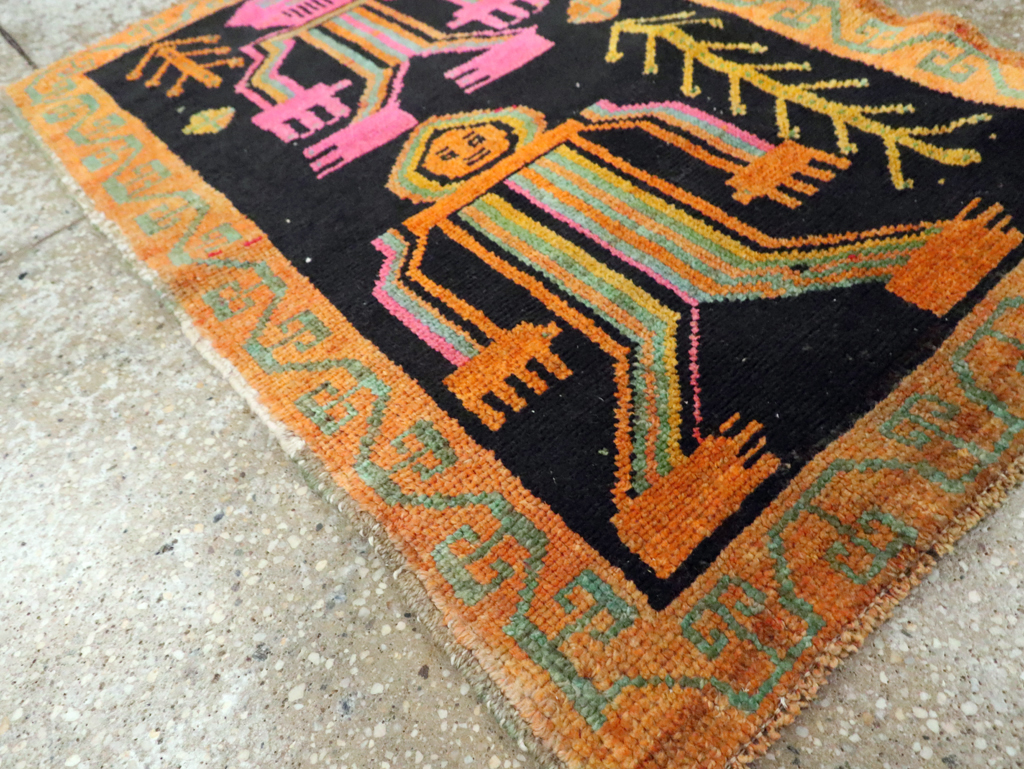 Vintage Pictorial Anatolian Rugs, No.30491 - Galerie Shabab