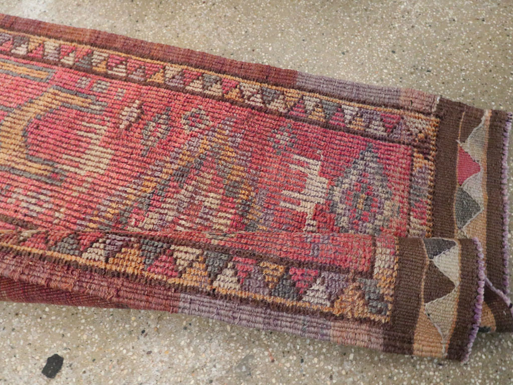 Vintage Turkish Anatolian Pictorial Runner, No.30492 - Galerie Shabab