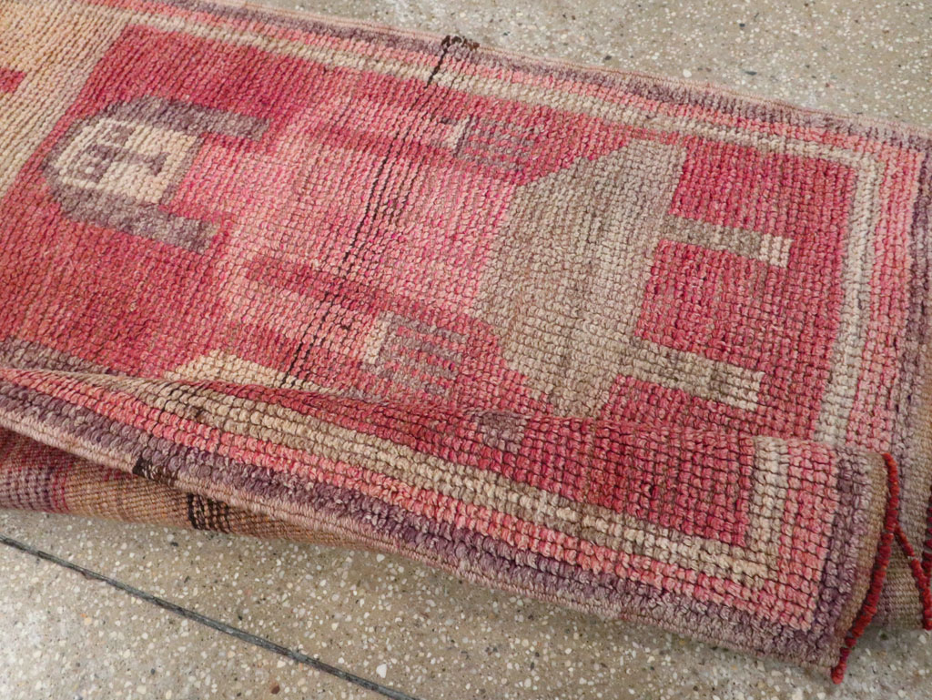 Vintage Turkish Anatolian Pictorial Runner, No.30494 - Galerie Shabab