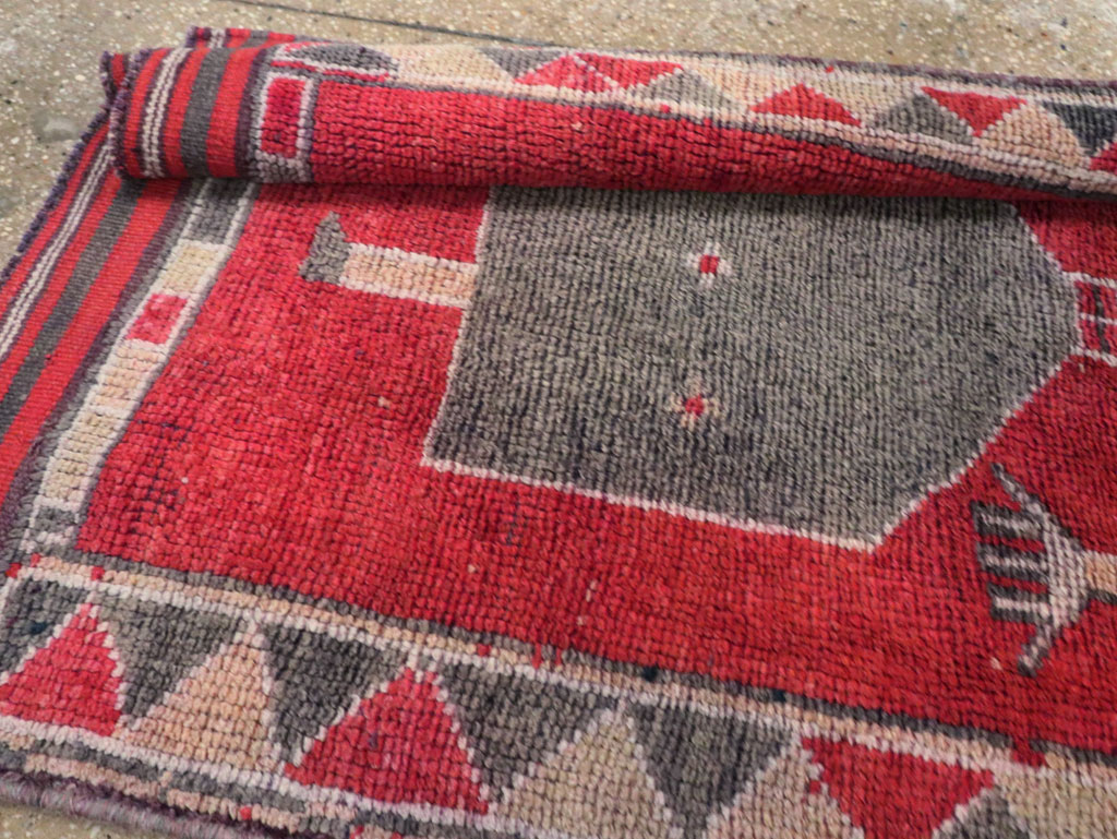 Vintage Turkish Anatolian Pictorial Runner, No.30495 - Galerie Shabab