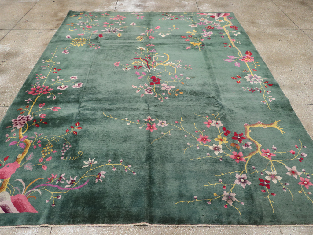Vintage Chinese Art Deco Room Size Carpet, No.30496 - Galerie Shabab