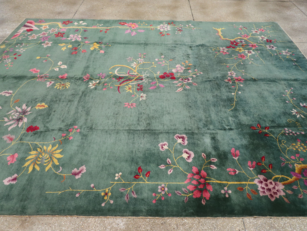 Vintage Chinese Art Deco Room Size Carpet, No.30496 - Galerie Shabab