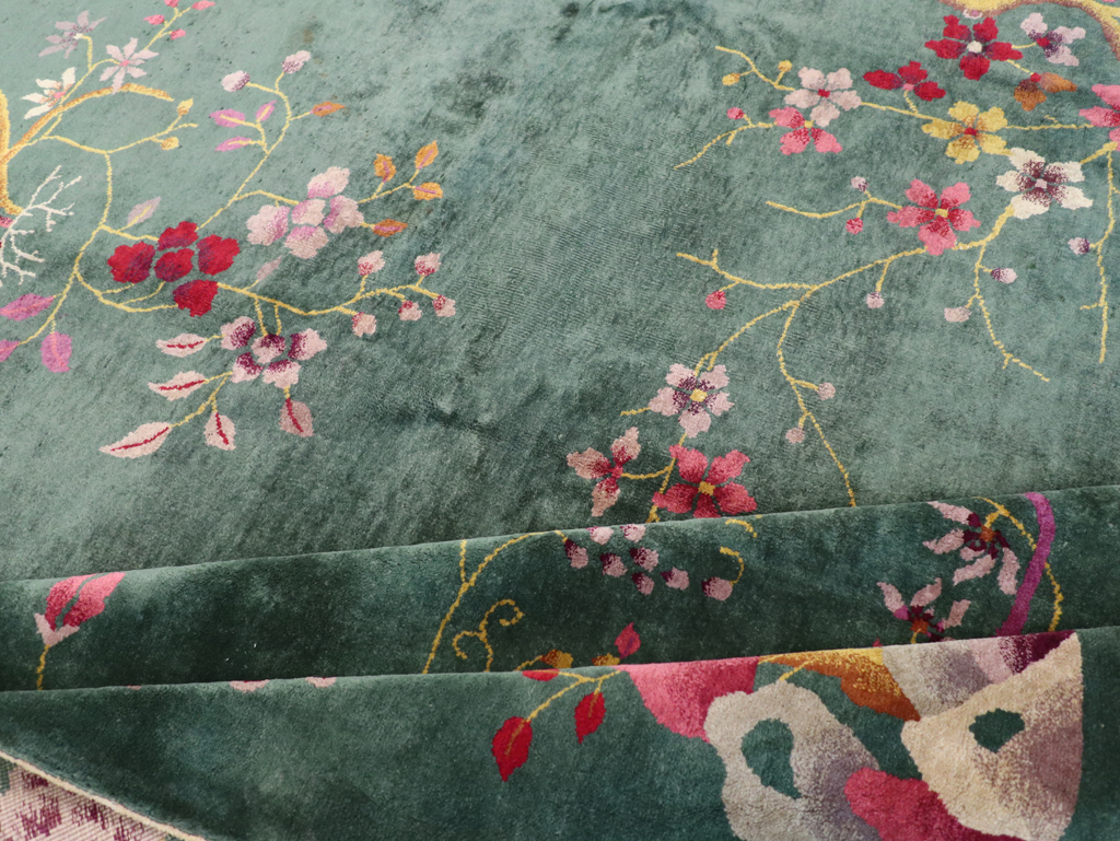 Vintage Chinese Art Deco Room Size Carpet, No.30496 - Galerie Shabab