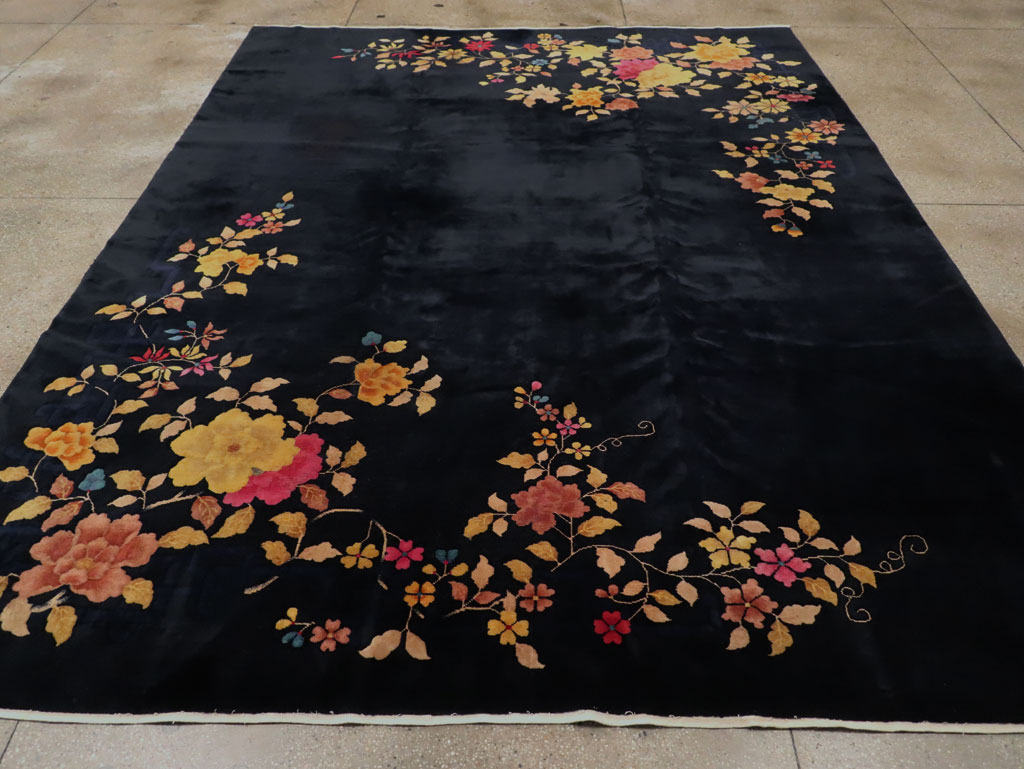 Vintage Chinese Art Deco Room Size Carpet, No.30497 - Galerie Shabab