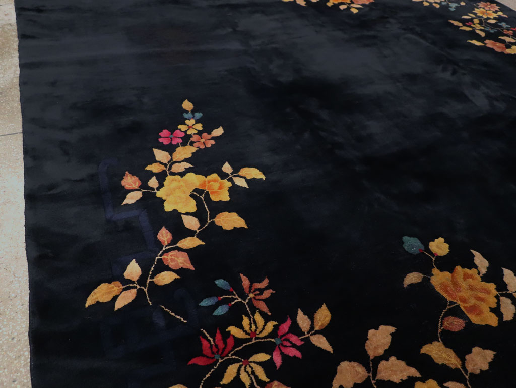 Vintage Chinese Art Deco Room Size Carpet, No.30497 - Galerie Shabab