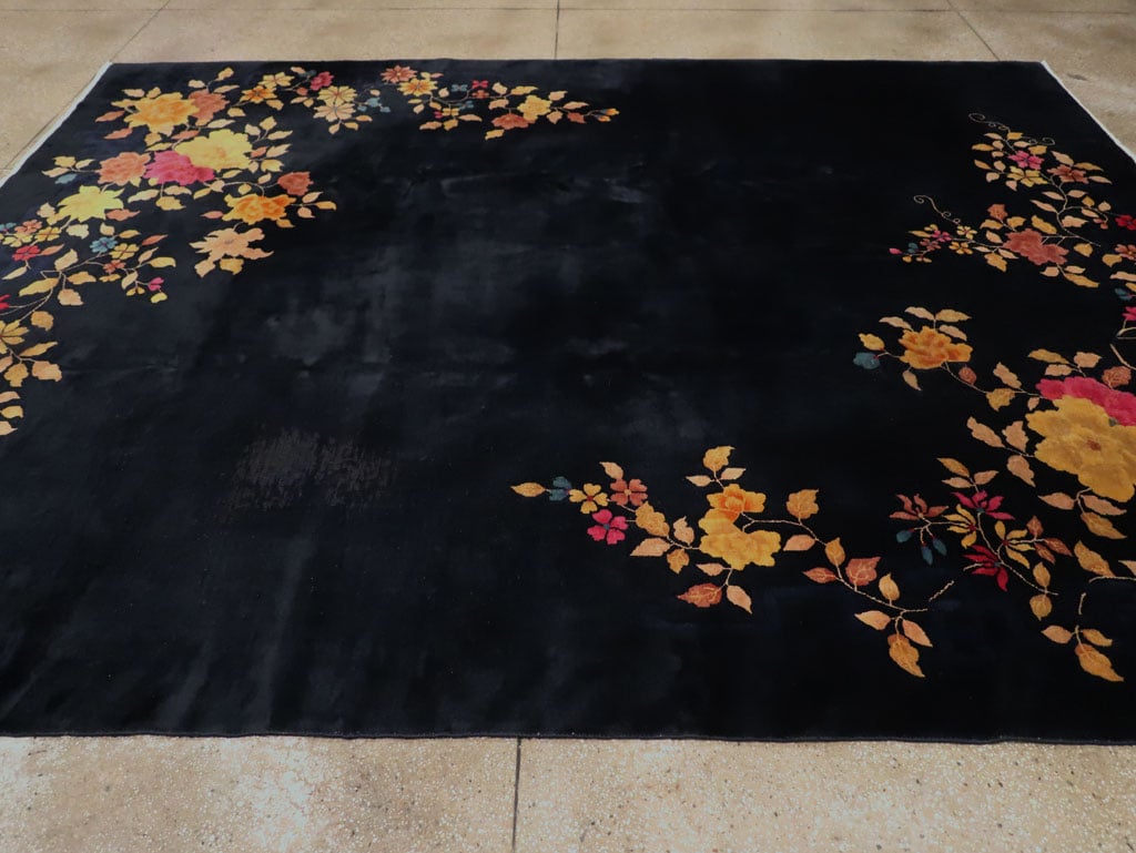 Vintage Chinese Art Deco Room Size Carpet, No.30497 - Galerie Shabab