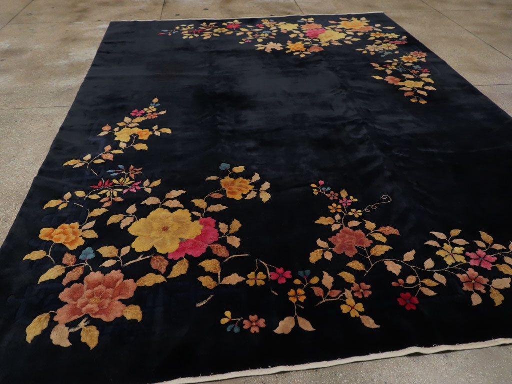 Vintage Chinese Art Deco Room Size Carpet, No.30497 - Galerie Shabab