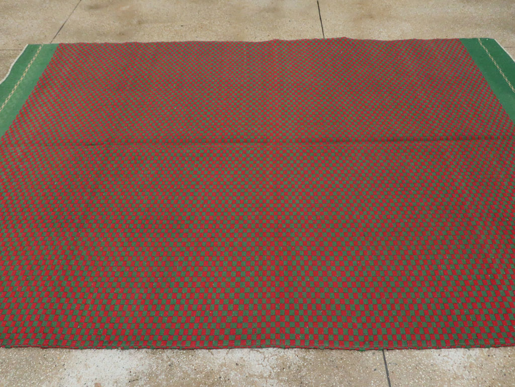 Vintage Turkish Flatweave Kilim Accent Rug, No.30499 - Galerie Shabab