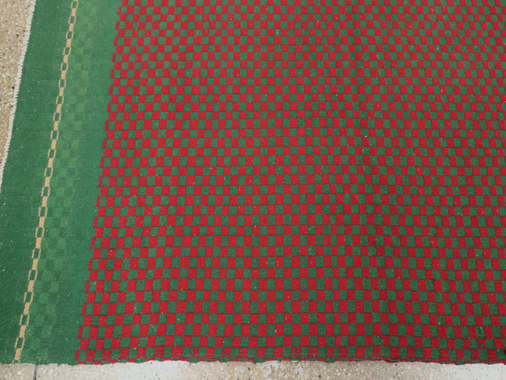 Vintage Turkish Flatweave Kilim Accent Rug, No.30499 - Galerie Shabab