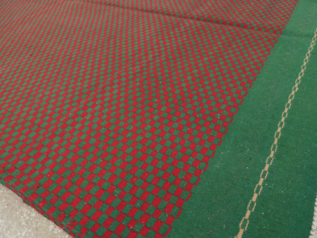 Vintage Turkish Flatweave Kilim Accent Rug, No.30499 - Galerie Shabab