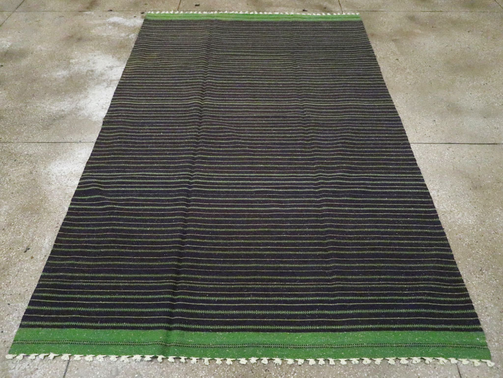 Vintage Turkish Flatweave Kilim Accent Rug, No.30500 - Galerie Shabab