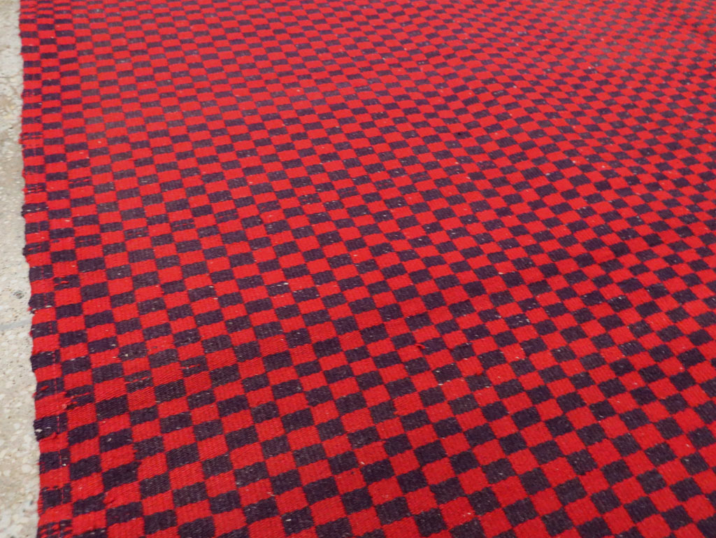 Mid-20th Century Handmade Turkish Flatweave, No.30501 - Galerie Shabab