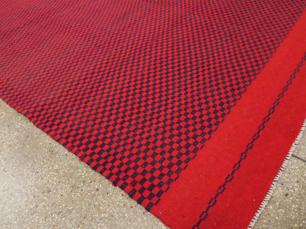 Mid-20th Century Handmade Turkish Flatweave, No.30501 - Galerie Shabab