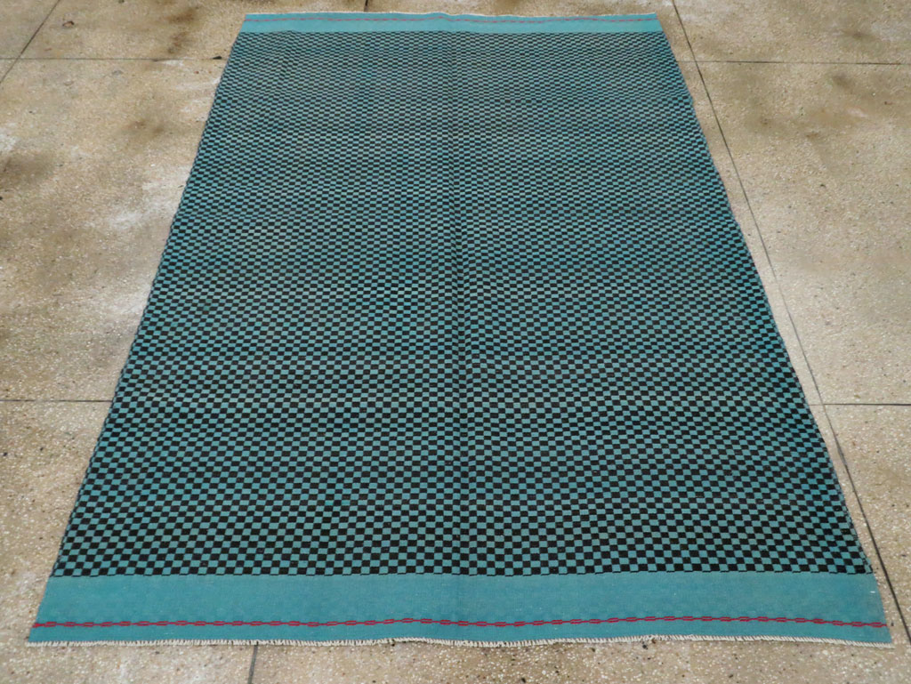 Mid-20th Century Handmade Turkish Flatweave, No.30502 - Galerie Shabab