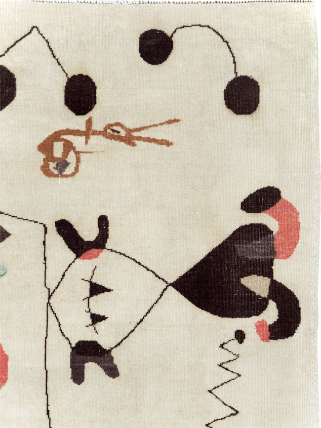 Mid-20th Century Turkish Art Deco Rug, No.30506 - Galerie Shabab