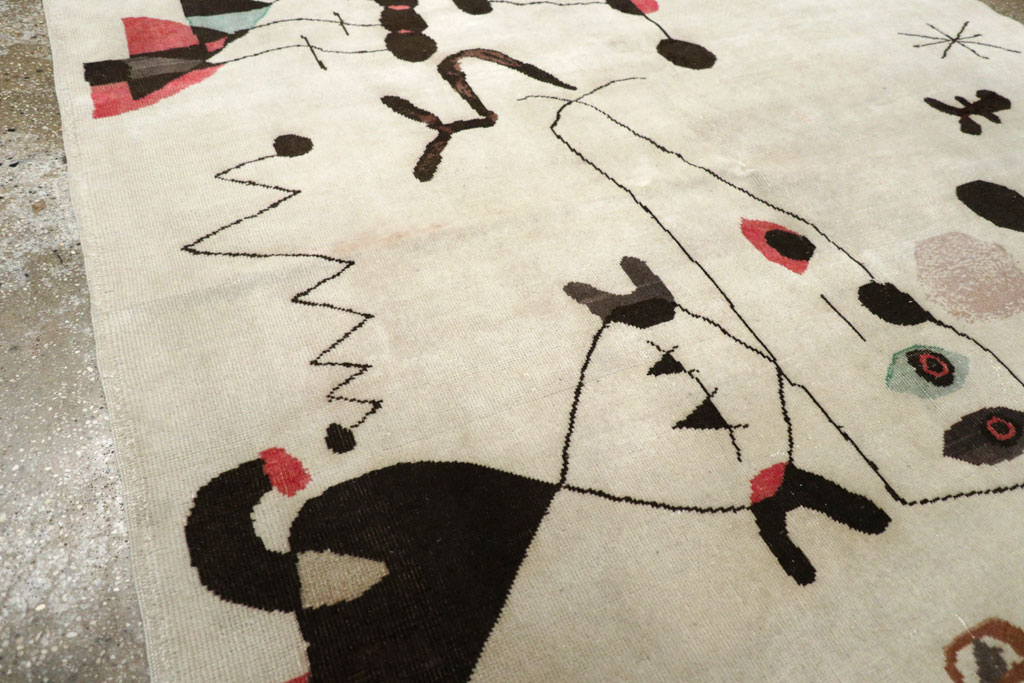 Mid-20th Century Turkish Art Deco Rug, No.30506 - Galerie Shabab