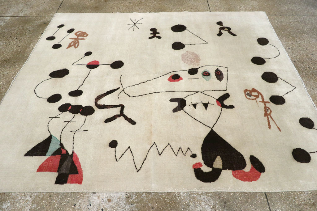 Mid-20th Century Turkish Art Deco Rug, No.30506 - Galerie Shabab