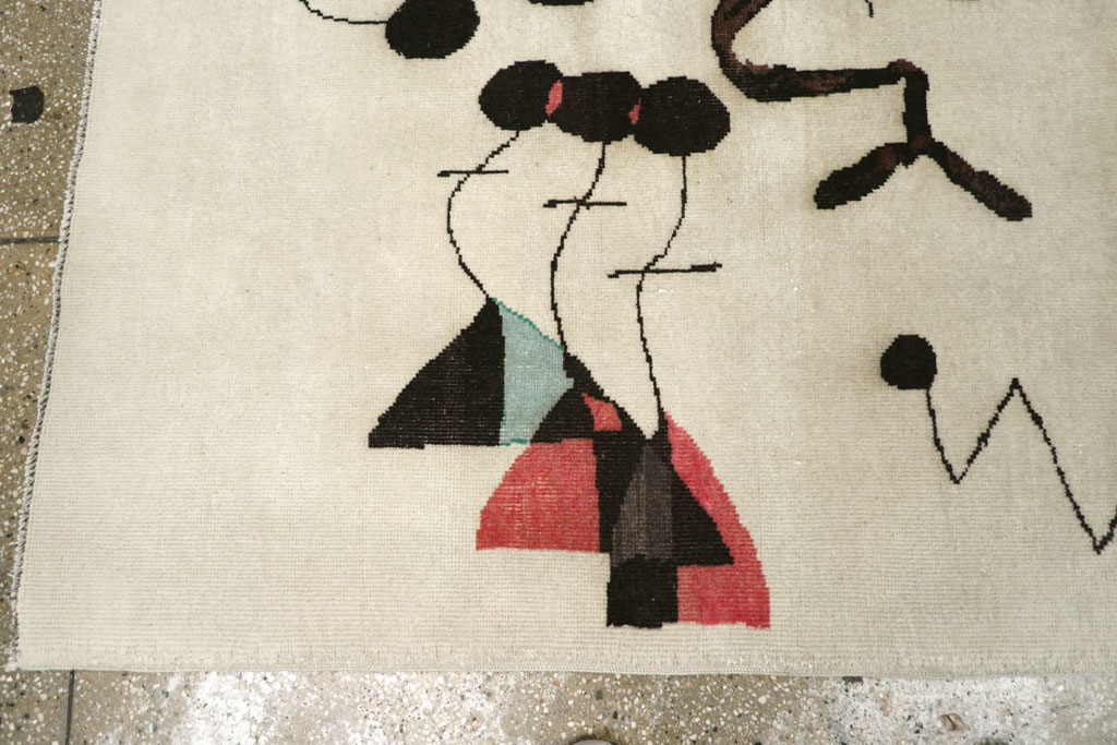 Mid-20th Century Turkish Art Deco Rug, No.30506 - Galerie Shabab