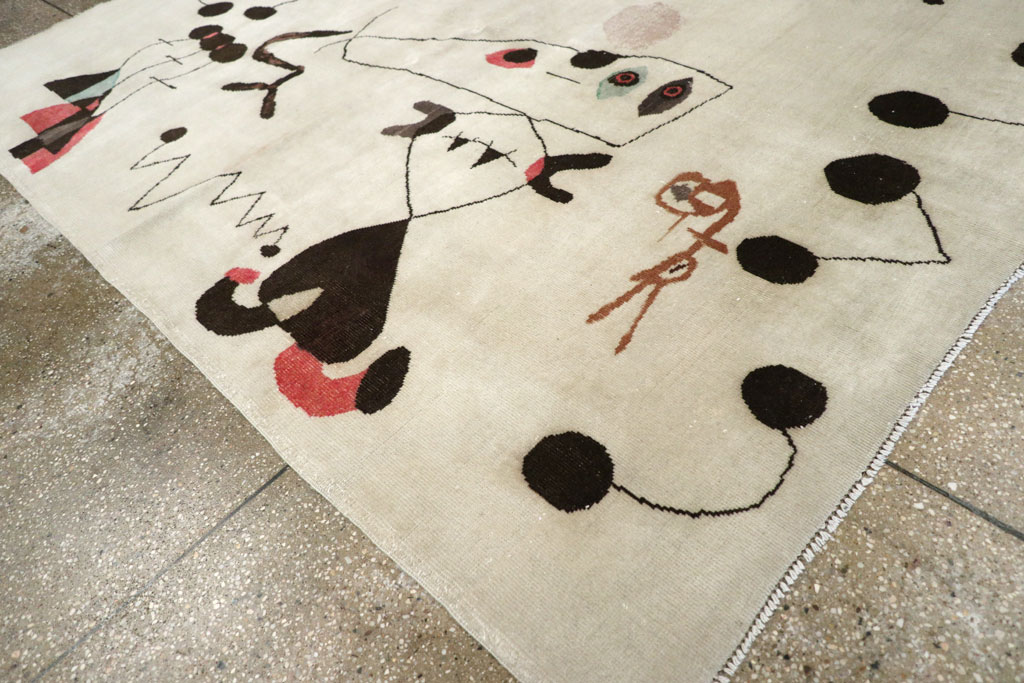 Mid-20th Century Turkish Art Deco Rug, No.30506 - Galerie Shabab